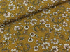 Viskosestoff Radiance Flowers bunt auf Mustard