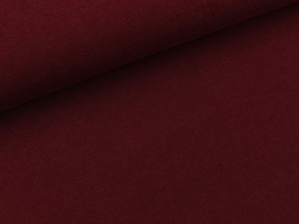 Bambus Jersey bordeaux uni