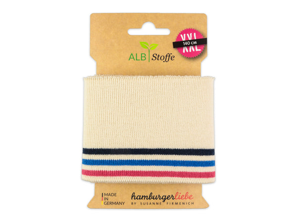 Cuff Me College Ahoy Bündchen meringa-blue navy-bluette-flamme