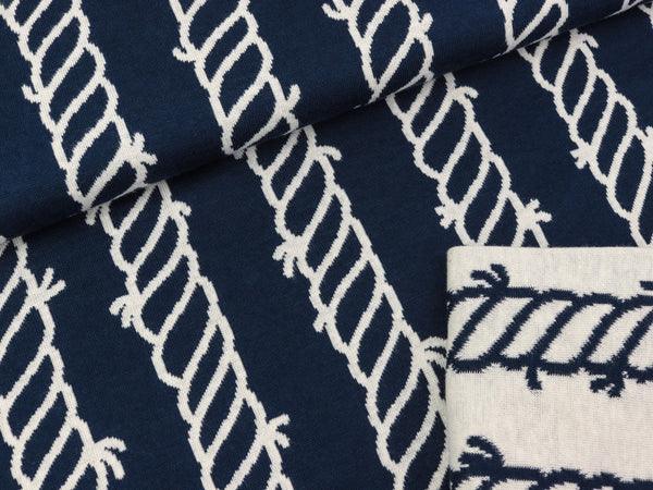 Hamburger Liebe Jacquard Ahoy Double Quai blue navy-winterweiß