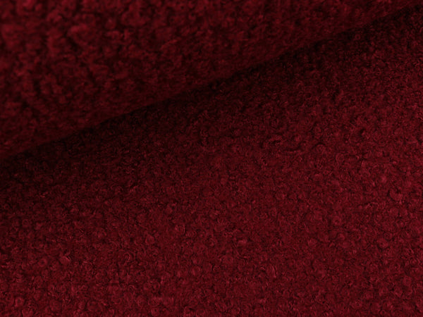Boucle weinrot uni