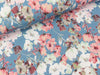 Baumwolljersey Blossom bunt auf Light blue Digitaldruck