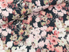 Baumwolljersey Blossom bunt auf dark Navy Digitaldruck