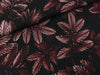 Viskose Webware Dark Leaves bordeaux-schwarz by Thorsten Berger