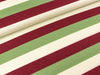 Baumwoll Webware Kim Streifen creme-bordeaux-grün