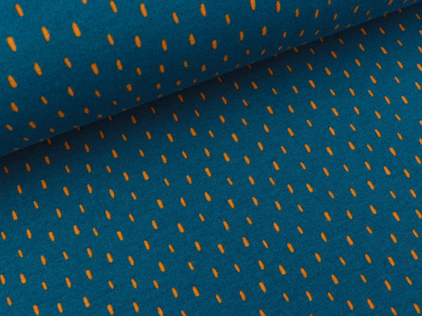 Soft Sweat Stripes ochre auf Blue