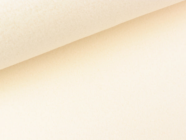 Bio Baumwollfleece meringa uni by Albstoffe