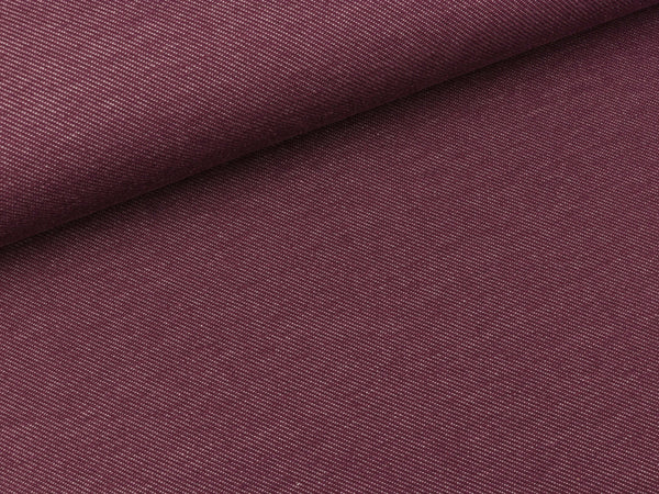 Jeansjersey Austin bordeaux meliert