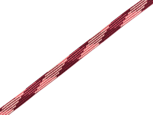 1m Flachkordel Twist Me Plaid Only You bordeaux-azalea-meringa 15mm