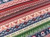 Baumwollsweat Ho Ho Ho dunkelblau-tannengrün-creme-rot
