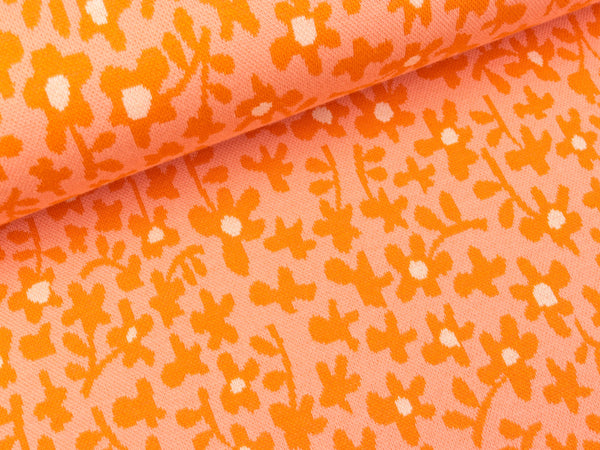 Hamburger Liebe 3 Farb-Jacquardjersey Only You Mini Bouquet rosa scuro-papaia-meringa