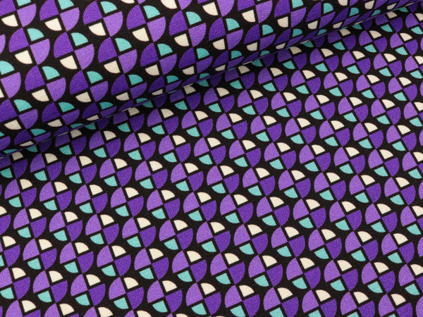 Hamburger Liebe Leichter Baumwollsweat Only You All of You viola-glicine-verdino-meringa auf Mokka