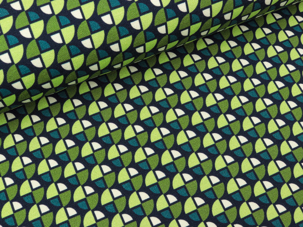 Hamburger Liebe Leichter Baumwollsweat Only You All of You caccia-petrol-hellgrün-meringa auf Blue navy