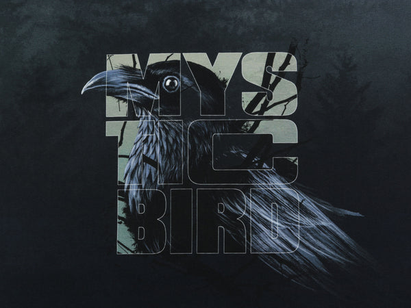 French Terry Gloomy Hills My Mystic Bird by Thorsten Berger Panel 80cm