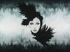 French Terry Gloomy Hills Mystic Lady by Thorsten Berger Panel 80cm
