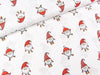 Baumwoll Webware Joel Weihnachtswichtel auf Weiß
