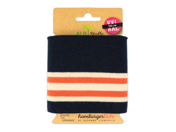 Cuff Me College Ugly Christmas Bündchen blue navy-meringa-luce rosso