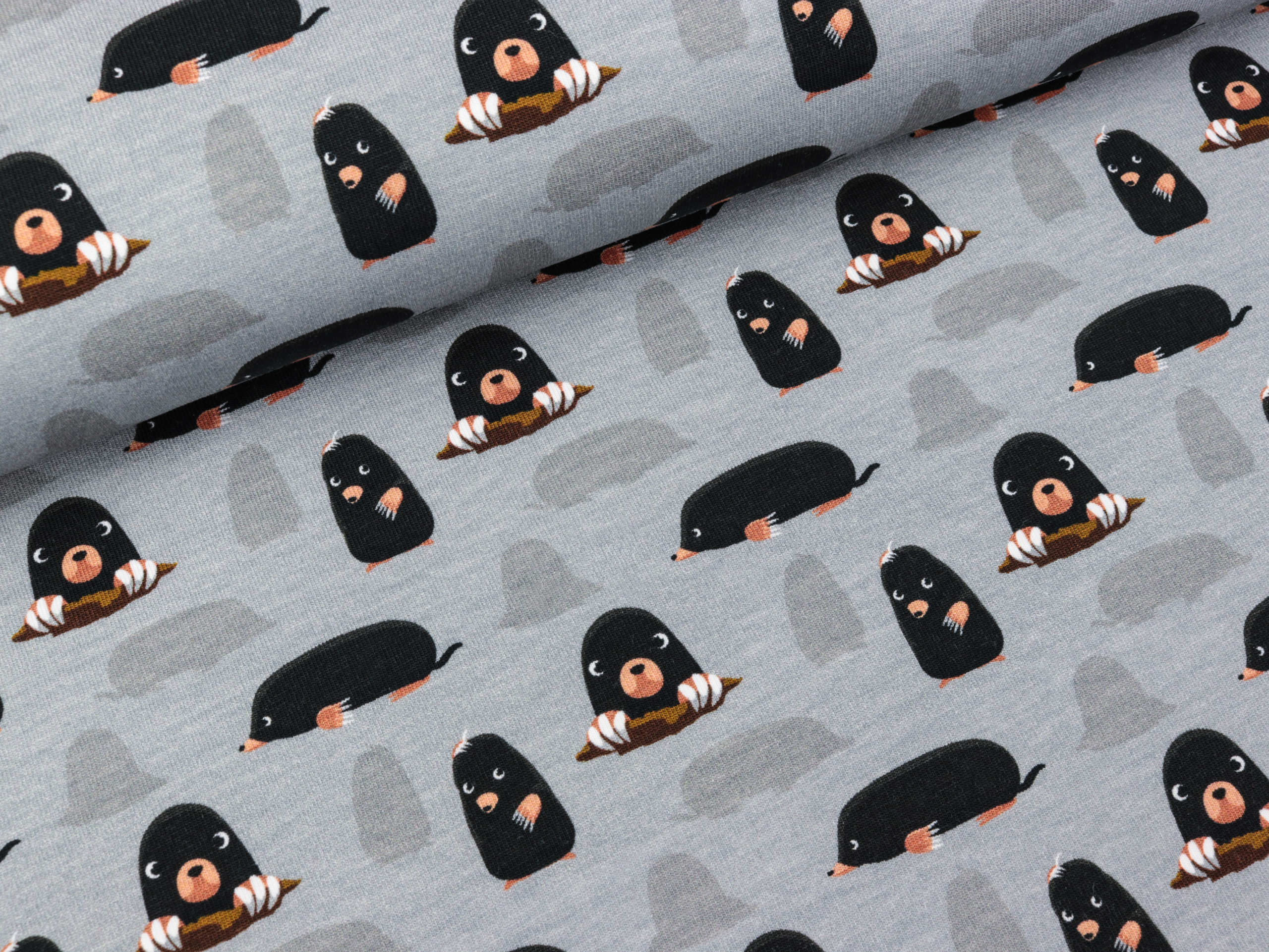 Liebe Maulwurf Stoff Baumwolle Kleine Tiere Softshell Stoff Pferde