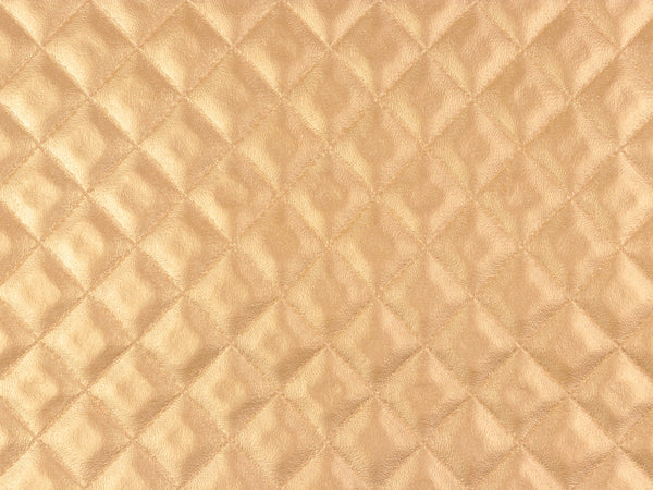 Metallic Steppkunstleder Alma gold