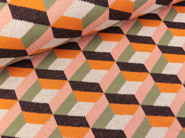 Hamburger Liebe 5 Farb-Jacquardjersey Darling Things Boxes mokka-papaia-caccia-nude-winterweiß