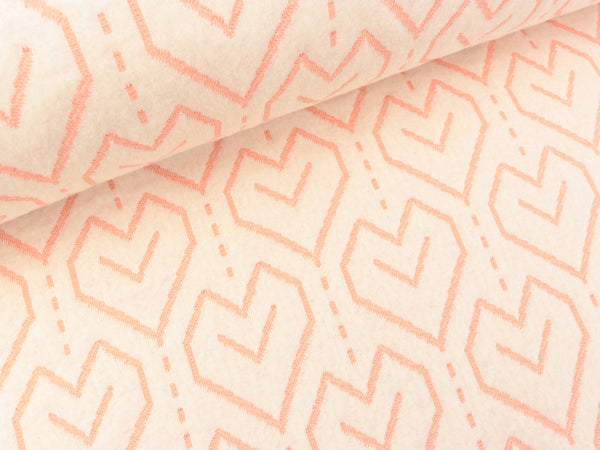 Hamburger Liebe Darling Things Jacquard Knit Stepper Heartfelt meringa-nude