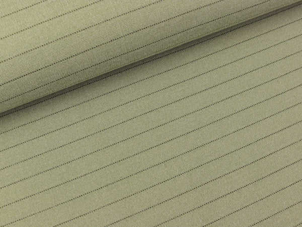 Interlock Jersey Pia Nadelstreifen anthrazit auf Staubgrün