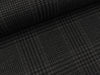 Punta di Roma Romanit Jersey Check schwarz-grau-khaki meliert