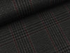 Punta di Roma Romanit Jersey Check schwarz-grau-bordeaux meliert