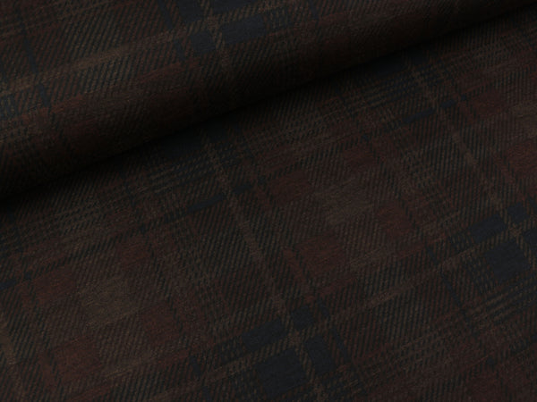 Punta di Roma Romanit Jersey Karo braun-schwarz-camel meliert