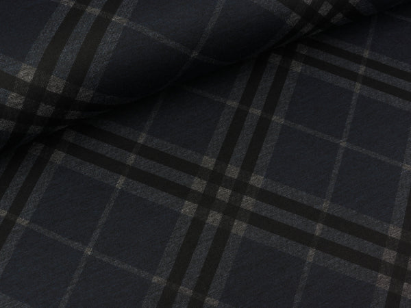 Punta di Roma Romanit Jersey Diamond dunkelblau-hellgrau-schwarz meliert