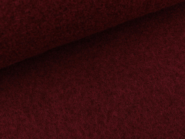 Gekochte Wolle wine uni Wollwalk