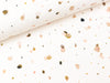 Baumwolljersey Dots bunt auf Sand Digitaldruck