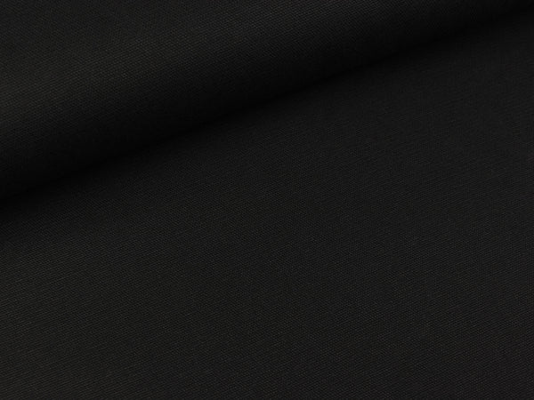 Baumwoll Canvas schwarz uni