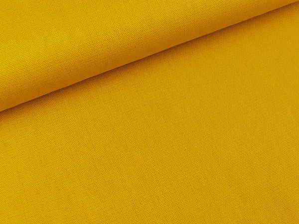 Baumwoll Canvas senfgelb uni