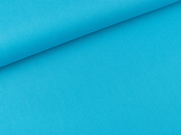 Baumwoll Canvas aqua uni