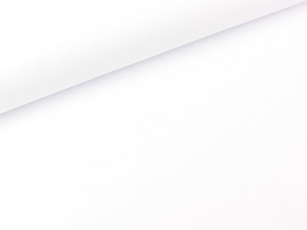 Baumwoll Canvas weiß uni