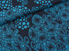 Viskose Webware Coral Cluster dunkelblau-blau by Thorsten Berger