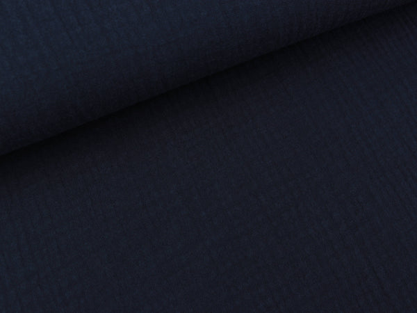 Baumwoll Musselin Double Gauze Bambino navy uni
