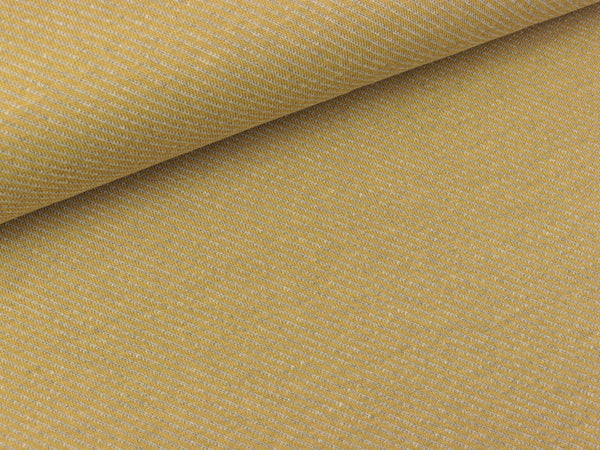 Leichter Jacquard Jersey Serge messinggelb-hellgrau