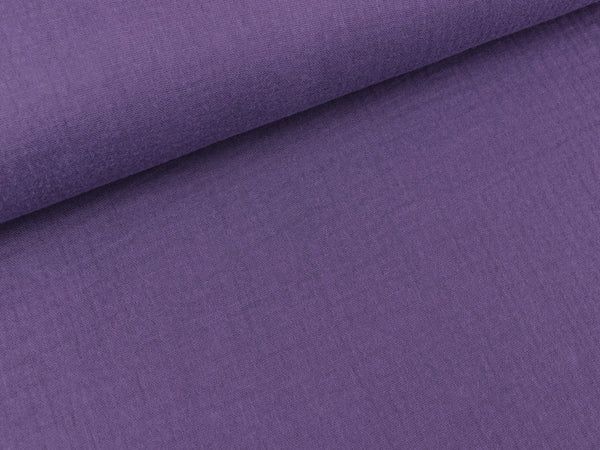 Baumwoll Double Gauze Jenke lavendel uni