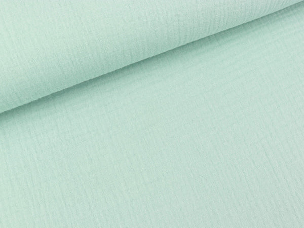 Baumwoll Double Gauze Jenke salbei uni