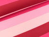 NANO Softshell Finn Blockstreifen dunkelrot-pink-rosa-hellrosa