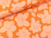 Modalsweat Balance Blumen altrosa auf Orange by Cherry Picking