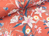 Softshell Fiete Lilien auf Korallrot FS22
