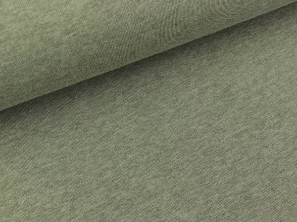 Baumwollsweat Melany army meliert