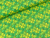 Baumwoll Webware Kim Kleeblätter auf Grün