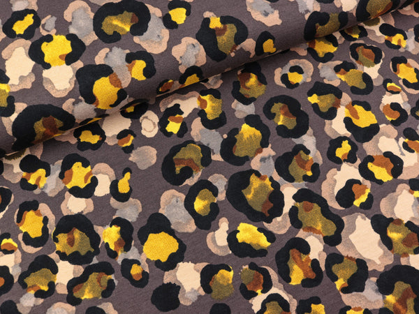 Viskosejersey Selina Leomuster auf Schlamm FS22