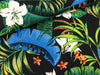 Viskosejersey Selina Tropical Flowers bunt auf Schwarz FS22