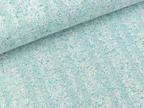 Leichter Strickstoff Melange Rib dusty green meliert