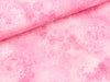 Baumwolljersey Yoga Love Ornamente weiß auf pink-rosa